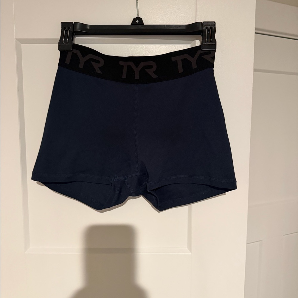 TYR Dark Blue Shorts with Black Waistband